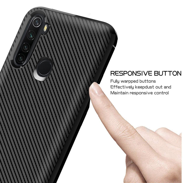 For Samsung Galaxy M11 & A11 Carbon Fiber Texture Shockproof TPU Protective Case