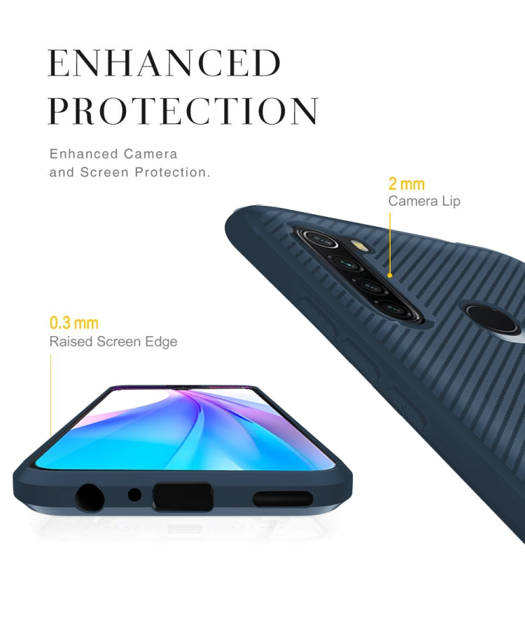 For Samsung Galaxy M11 & A11 Carbon Fiber Texture Shockproof TPU Protective Case