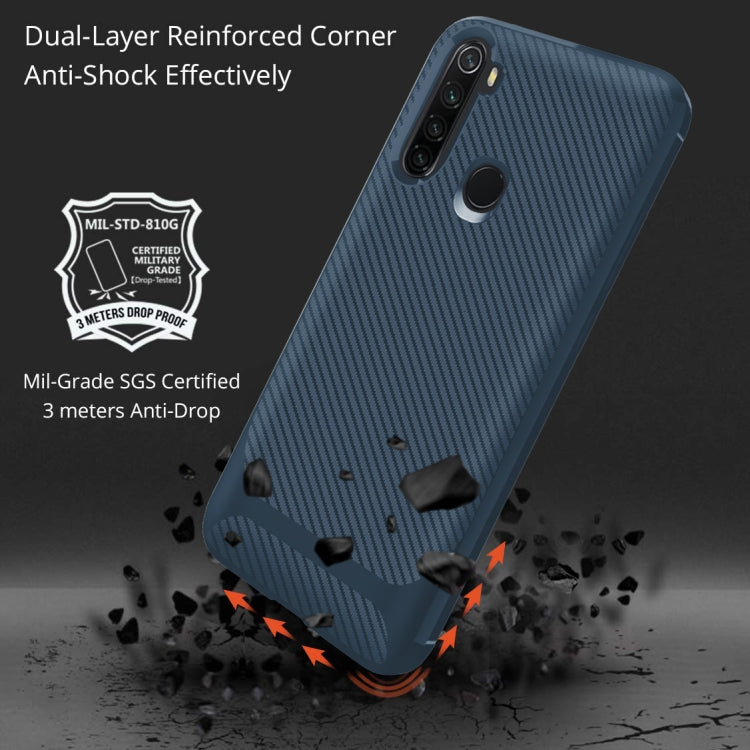 For Samsung Galaxy M11 & A11 Carbon Fiber Texture Shockproof TPU Protective Case