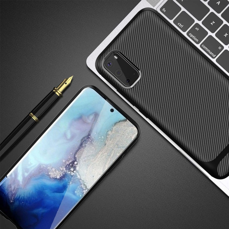 For Samsung Galaxy Note20 Carbon Fiber Texture Shockproof TPU Protective Case