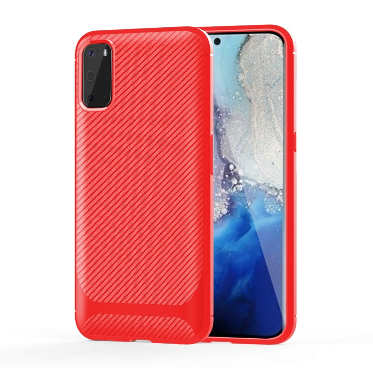 For Samsung Galaxy Note20 Carbon Fiber Texture Shockproof TPU Protective Case