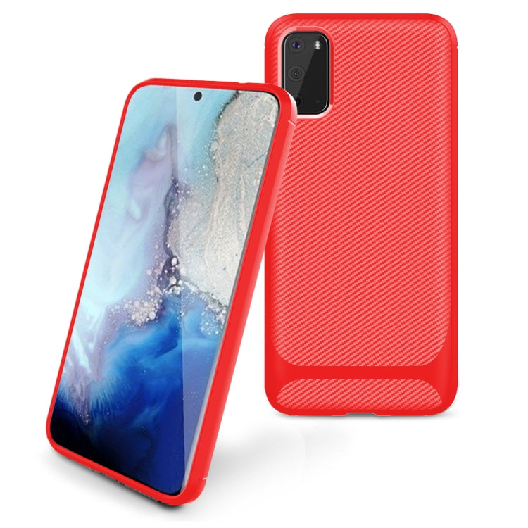 For Samsung Galaxy Note20 Carbon Fiber Texture Shockproof TPU Protective Case