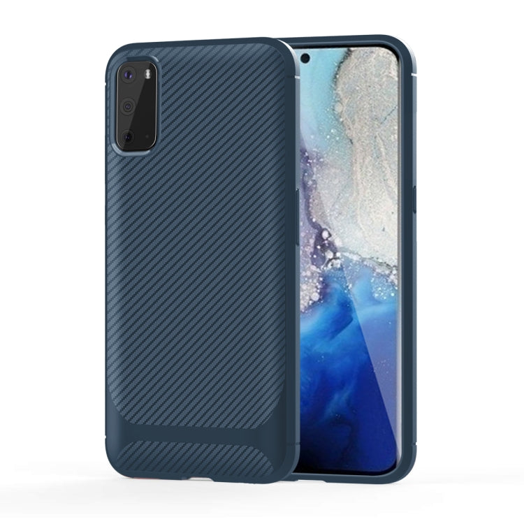 For Samsung Galaxy Note20 Carbon Fiber Texture Shockproof TPU Protective Case