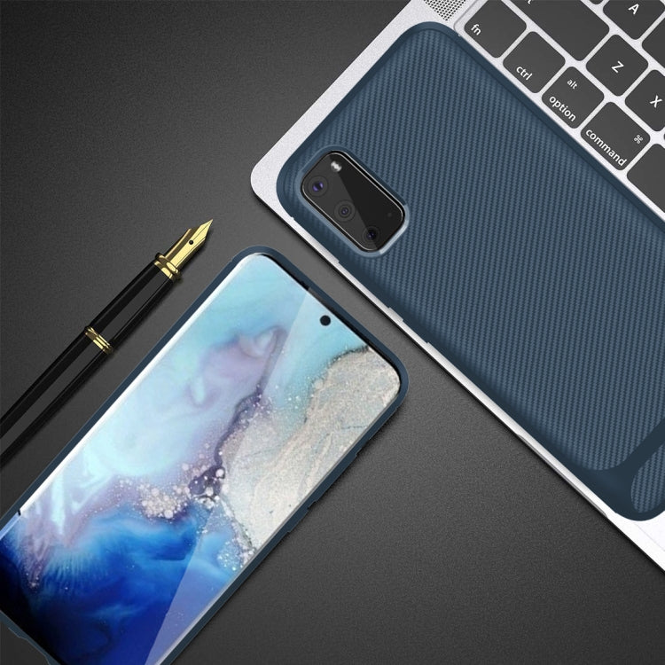 For Samsung Galaxy Note20 Carbon Fiber Texture Shockproof TPU Protective Case