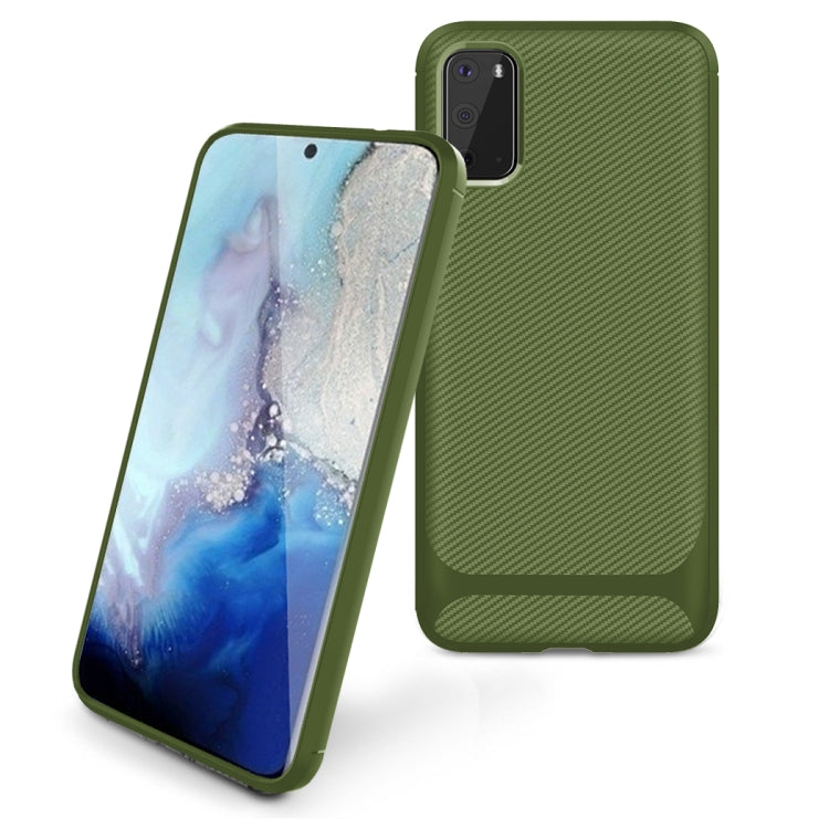 For Samsung Galaxy Note20 Carbon Fiber Texture Shockproof TPU Protective Case
