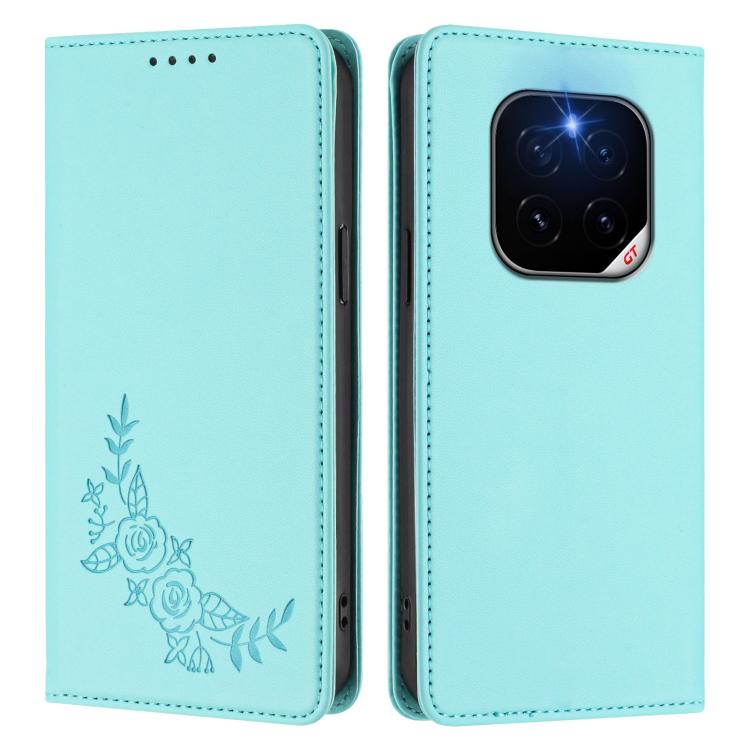 For Honor GT Pro Peony Embossed Magnetic RFID Vegan Leather Phone Case