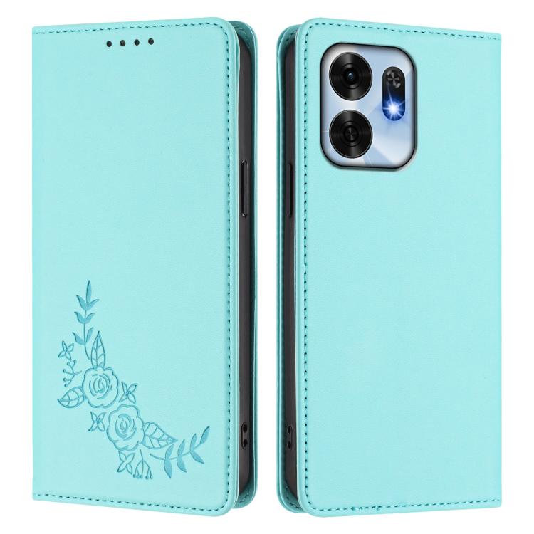 For Honor X6d 5G / Play 60A 5G Peony Embossed Magnetic RFID Vegan Leather Phone Case