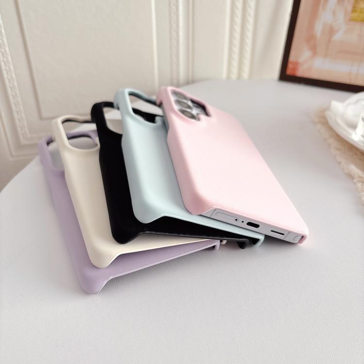 For Samsung Galaxy S25 Ultra 5G Matte Velvet Finish PC + Vegan Leather Phone Case
