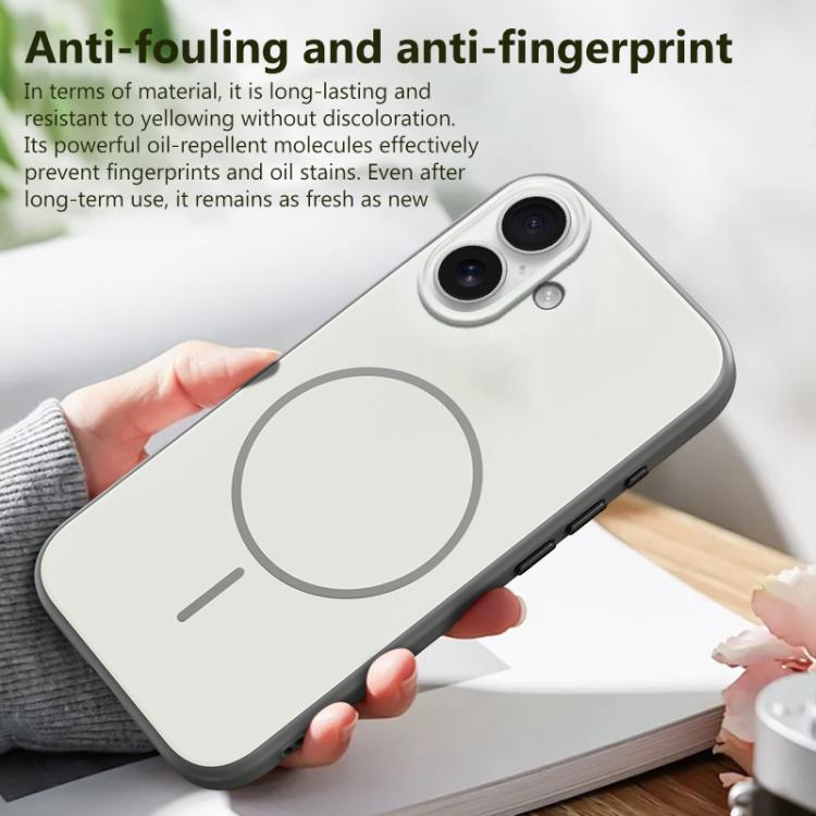 For iPhone 16 Boundless Series Skin Feel Magnetic Full Coverage Phone Case