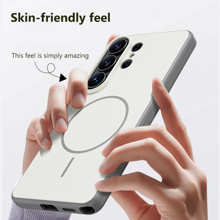 For Samsung Galaxy S24 Ultra 5G Boundless Series Skin Feel Magnetic Full Coverage Phone Case