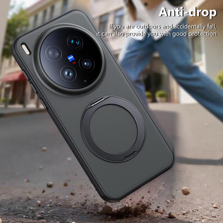 For vivo X300 Ultra Boundless Series Skin Feel Magnetic Holder Phone Case
