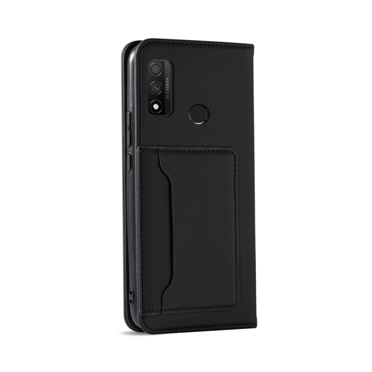 For Huawei P Smart 2020 Strong Magnetism Liquid Feel Horizontal Flip Leather Case with Holder & Card Slots & Wallet