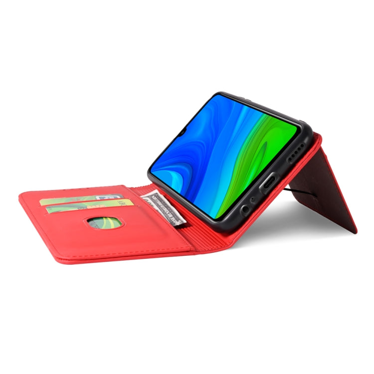 For Huawei P Smart 2020 Strong Magnetism Liquid Feel Horizontal Flip Leather Case with Holder & Card Slots & Wallet