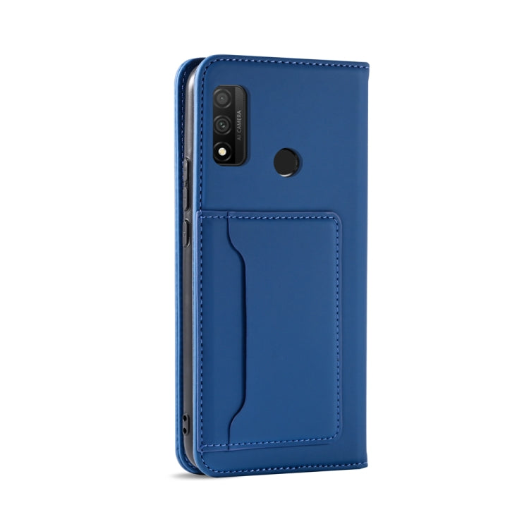 For Huawei P Smart 2020 Strong Magnetism Liquid Feel Horizontal Flip Leather Case with Holder & Card Slots & Wallet