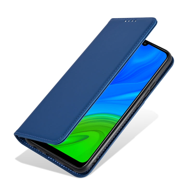 For Huawei P Smart 2020 Strong Magnetism Liquid Feel Horizontal Flip Leather Case with Holder & Card Slots & Wallet