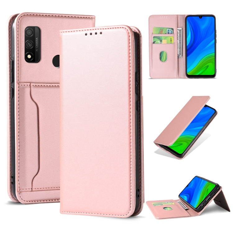 For Huawei P Smart 2020 Strong Magnetism Liquid Feel Horizontal Flip Leather Case with Holder & Card Slots & Wallet