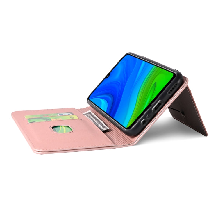 For Huawei P Smart 2020 Strong Magnetism Liquid Feel Horizontal Flip Leather Case with Holder & Card Slots & Wallet