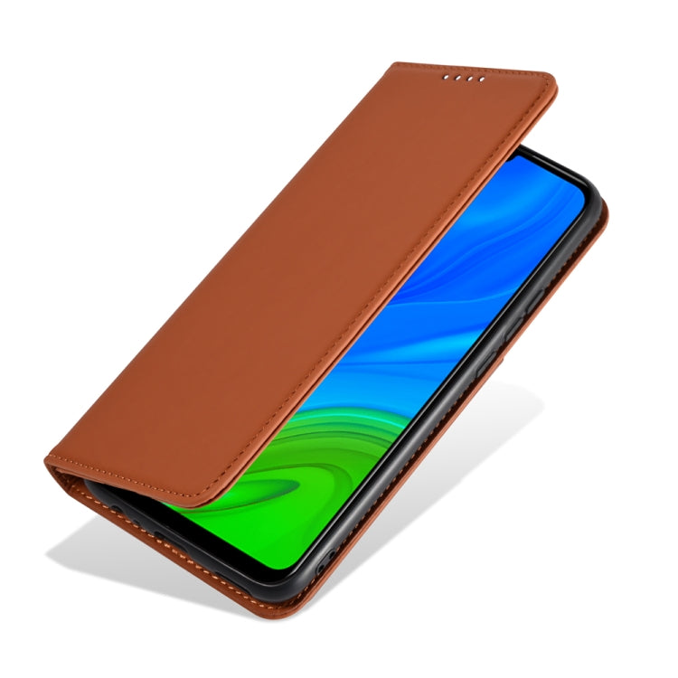 For Huawei P Smart 2020 Strong Magnetism Liquid Feel Horizontal Flip Leather Case with Holder & Card Slots & Wallet