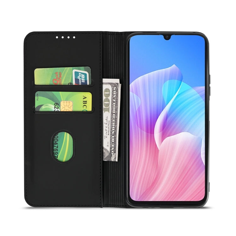 For Huawei Enjoy Z / Enjoy 20 Pro Strong Magnetism Liquid Feel Horizontal Flip Leather Case with Holder & Card Slots & Wallet