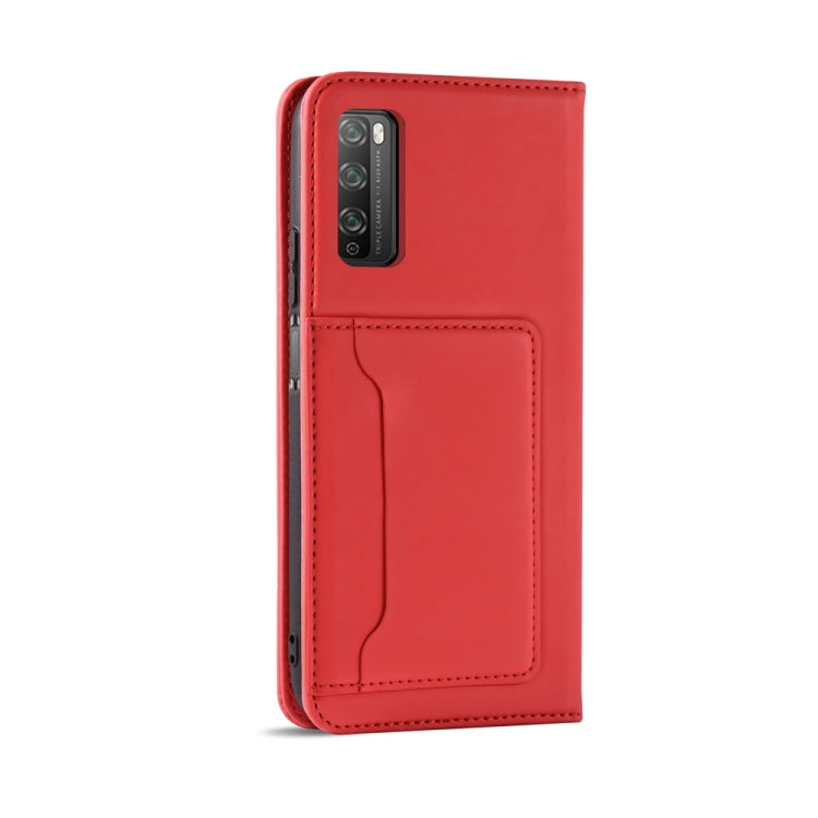 For Huawei Enjoy Z / Enjoy 20 Pro Strong Magnetism Liquid Feel Horizontal Flip Leather Case with Holder & Card Slots & Wallet