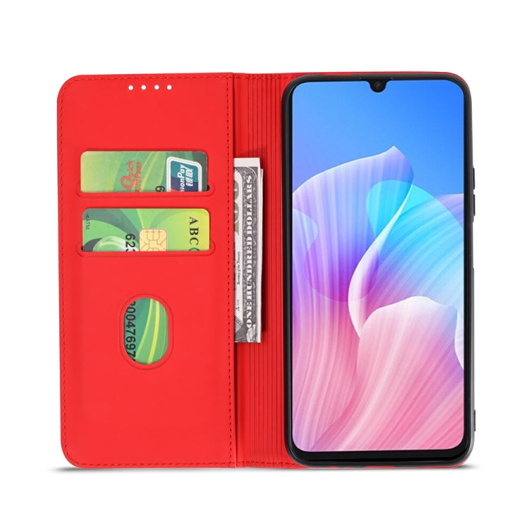 For Huawei Enjoy Z / Enjoy 20 Pro Strong Magnetism Liquid Feel Horizontal Flip Leather Case with Holder & Card Slots & Wallet