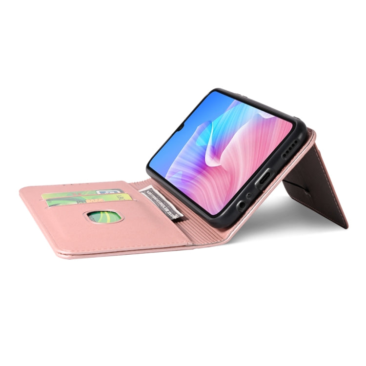 For Huawei Enjoy Z / Enjoy 20 Pro Strong Magnetism Liquid Feel Horizontal Flip Leather Case with Holder & Card Slots & Wallet