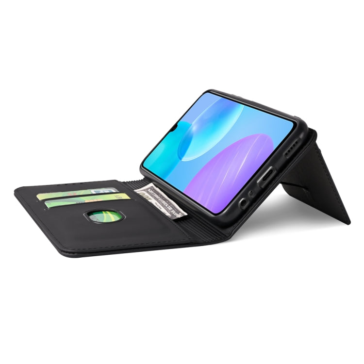 For Huawei Honor 30 Lite Strong Magnetism Liquid Feel Horizontal Flip Leather Case with Holder & Card Slots & Wallet