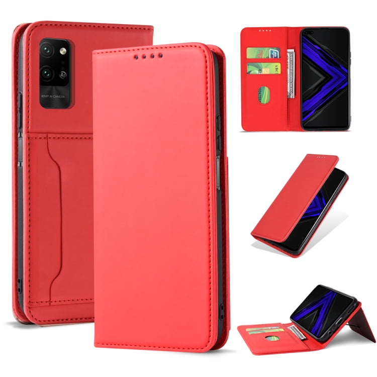 For Huawei Honor Play 4 Pro Strong Magnetism Liquid Feel Horizontal Flip Leather Case with Holder & Card Slots & Wallet