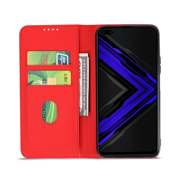 For Huawei Honor Play 4 Pro Strong Magnetism Liquid Feel Horizontal Flip Leather Case with Holder & Card Slots & Wallet