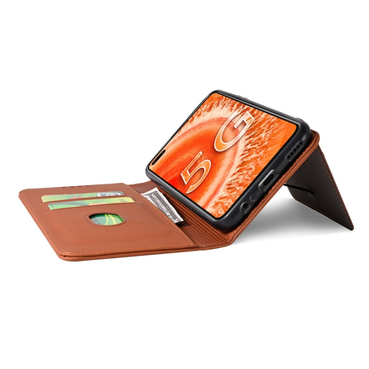 For Huawei Honor V30 Strong Magnetism Liquid Feel Horizontal Flip Leather Case with Holder & Card Slots & Wallet