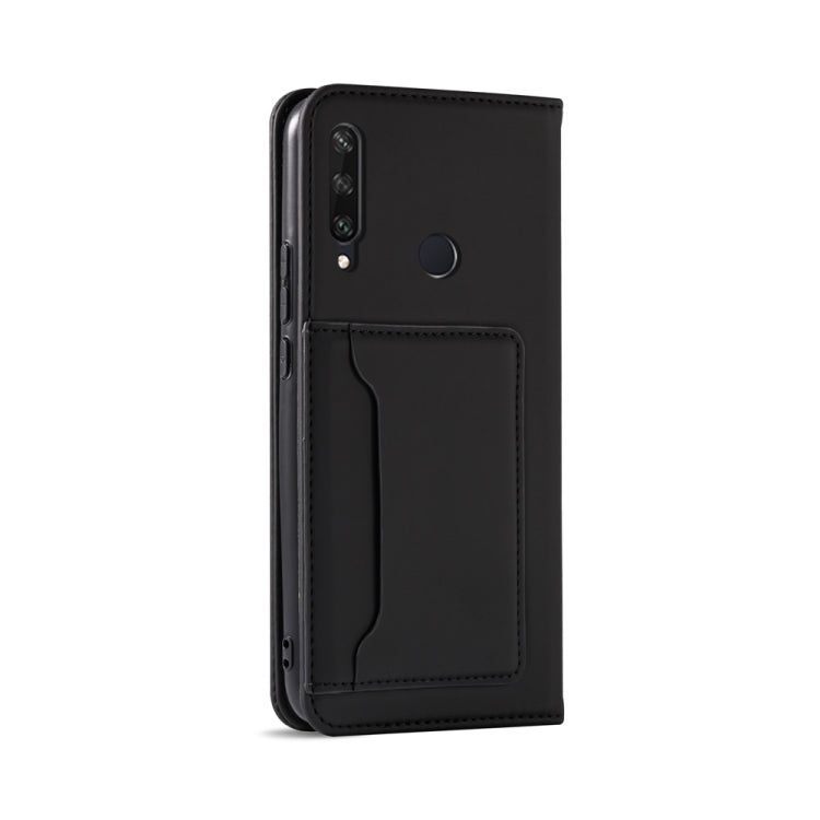 For Huawei P30 Lite / Nova 4e Strong Magnetism Liquid Feel Horizontal Flip Leather Case with Holder & Card Slots & Wallet