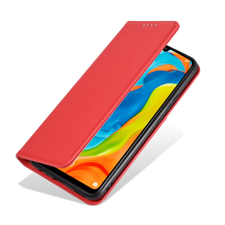 For Huawei P30 Lite / Nova 4e Strong Magnetism Liquid Feel Horizontal Flip Leather Case with Holder & Card Slots & Wallet