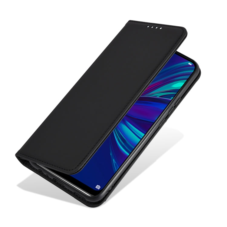 For Huawei P Smart (2019) / Honor 10 Lite Strong Magnetism Liquid Feel Horizontal Flip Leather Case with Holder & Card Slots & Wallet