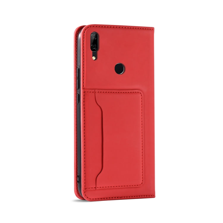 For Huawei P Smart (2019) / Honor 10 Lite Strong Magnetism Liquid Feel Horizontal Flip Leather Case with Holder & Card Slots & Wallet