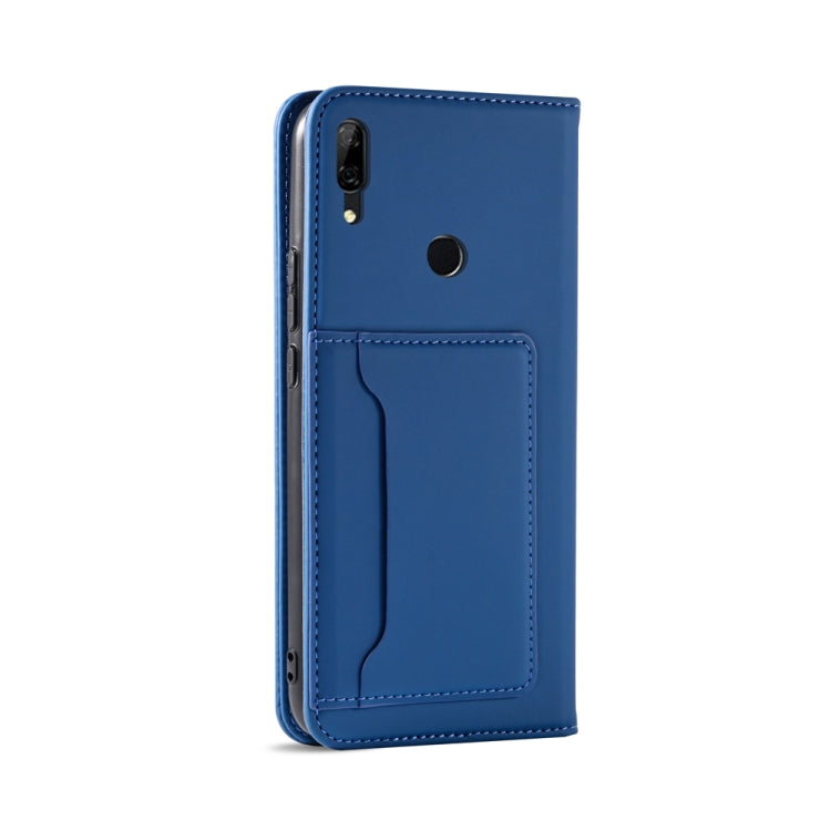 For Huawei P Smart (2019) / Honor 10 Lite Strong Magnetism Liquid Feel Horizontal Flip Leather Case with Holder & Card Slots & Wallet