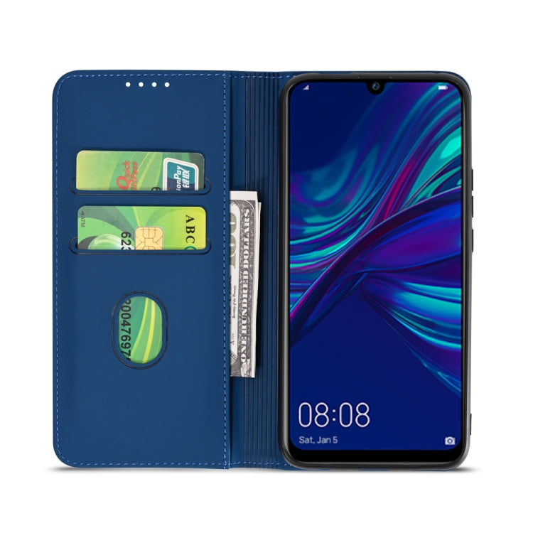 For Huawei P Smart (2019) / Honor 10 Lite Strong Magnetism Liquid Feel Horizontal Flip Leather Case with Holder & Card Slots & Wallet