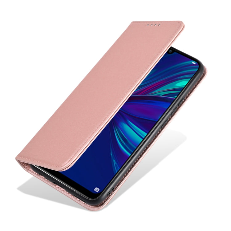 For Huawei P Smart (2019) / Honor 10 Lite Strong Magnetism Liquid Feel Horizontal Flip Leather Case with Holder & Card Slots & Wallet