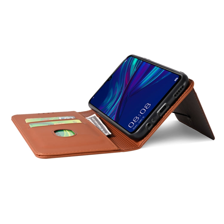 For Huawei P Smart (2019) / Honor 10 Lite Strong Magnetism Liquid Feel Horizontal Flip Leather Case with Holder & Card Slots & Wallet