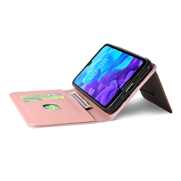 For Huawei Honor 8S / Y5 (2019) Strong Magnetism Liquid Feel Horizontal Flip Leather Case with Holder & Card Slots & Wallet