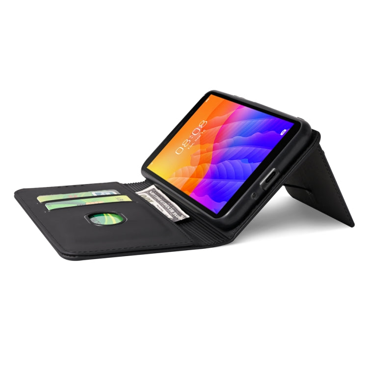 For Huawei Y5P / Honor 9S Strong Magnetism Liquid Feel Horizontal Flip Leather Case with Holder & Card Slots & Wallet