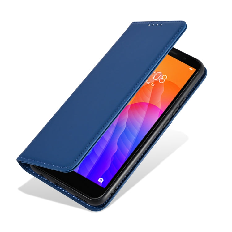 For Huawei Y5P / Honor 9S Strong Magnetism Liquid Feel Horizontal Flip Leather Case with Holder & Card Slots & Wallet