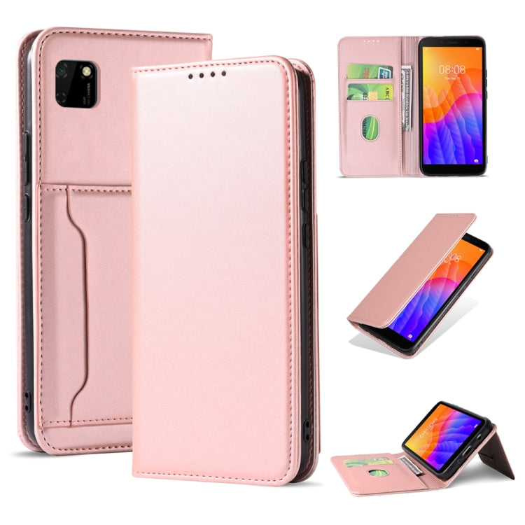 For Huawei Y5P / Honor 9S Strong Magnetism Liquid Feel Horizontal Flip Leather Case with Holder & Card Slots & Wallet