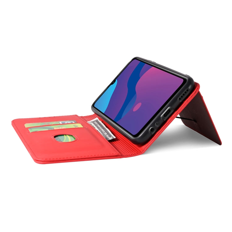 For Huawei Honor 9A Strong Magnetism Liquid Feel Horizontal Flip Leather Case with Holder & Card Slots & Wallet