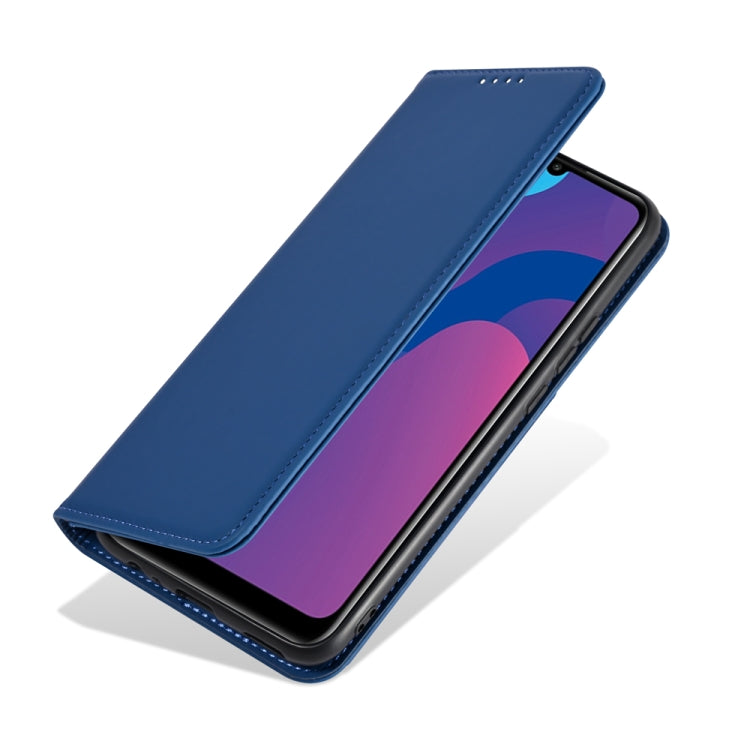 For Huawei Honor 9A Strong Magnetism Liquid Feel Horizontal Flip Leather Case with Holder & Card Slots & Wallet