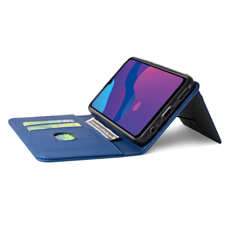 For Huawei Honor 9A Strong Magnetism Liquid Feel Horizontal Flip Leather Case with Holder & Card Slots & Wallet