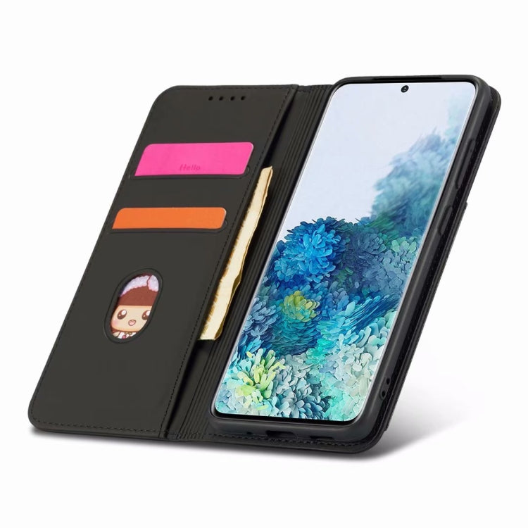 For Samsung Galaxy S20 FE 5G / S20 Fan Edition / S20 Lite Strong Magnetism Liquid Feel Horizontal Flip Leather Case with Holder & Card Slots & Wallet