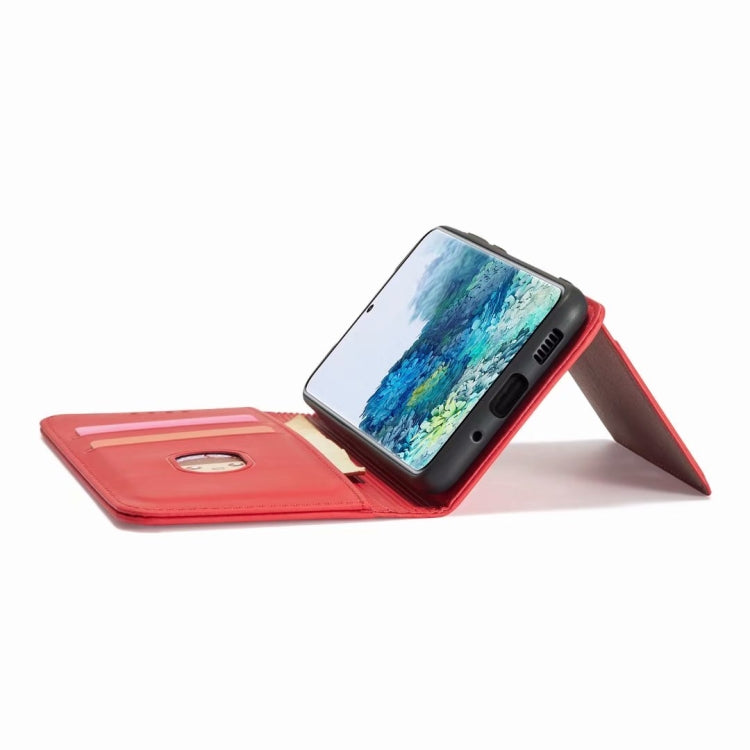 For Samsung Galaxy S20 FE 5G / S20 Fan Edition / S20 Lite Strong Magnetism Liquid Feel Horizontal Flip Leather Case with Holder & Card Slots & Wallet