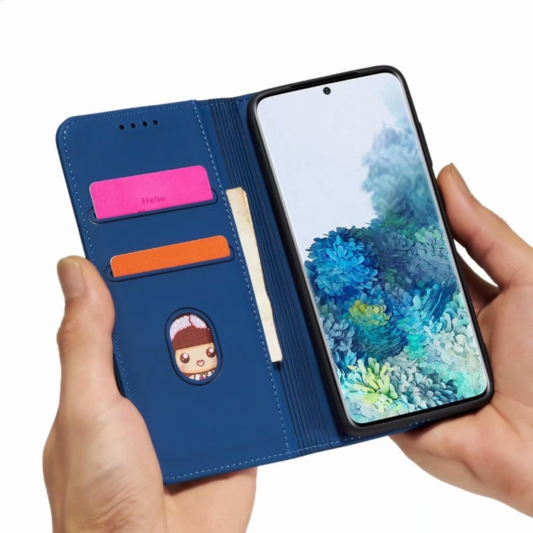 For Samsung Galaxy S20 FE 5G / S20 Fan Edition / S20 Lite Strong Magnetism Liquid Feel Horizontal Flip Leather Case with Holder & Card Slots & Wallet
