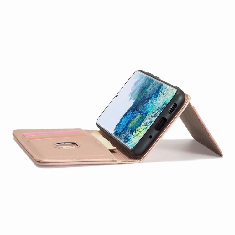 For Samsung Galaxy S20 FE 5G / S20 Fan Edition / S20 Lite Strong Magnetism Liquid Feel Horizontal Flip Leather Case with Holder & Card Slots & Wallet