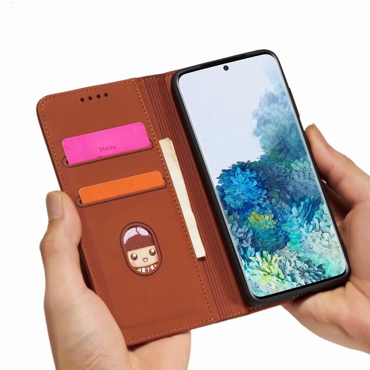For Samsung Galaxy S20 FE 5G / S20 Fan Edition / S20 Lite Strong Magnetism Liquid Feel Horizontal Flip Leather Case with Holder & Card Slots & Wallet